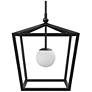 4_Currey & Company 24.5"x18"x18" Denison Medium Black 1-Light Outdoor Lantern more views