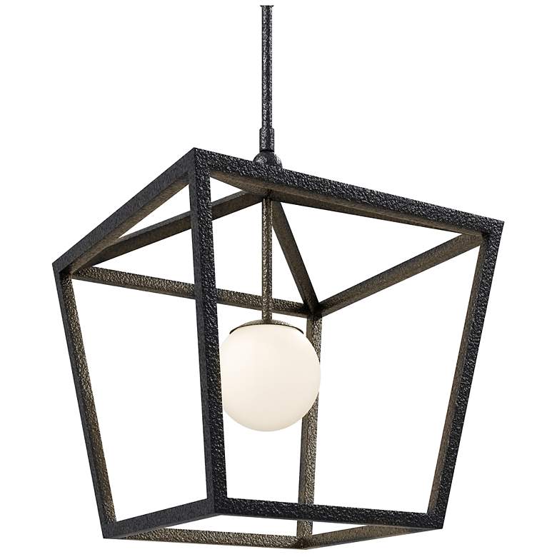Image 5 Currey & Company 24.5"x18"x18" Denison Medium Black 1-Light Outdoor Lantern more views