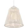 3_Currey & Company 24" Parnell Medium White 1-Light Pendant more views