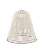 5_Currey & Company 24" Parnell Medium White 1-Light Pendant more views