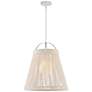 6_Currey & Company 24" Parnell Medium White 1-Light Pendant more views