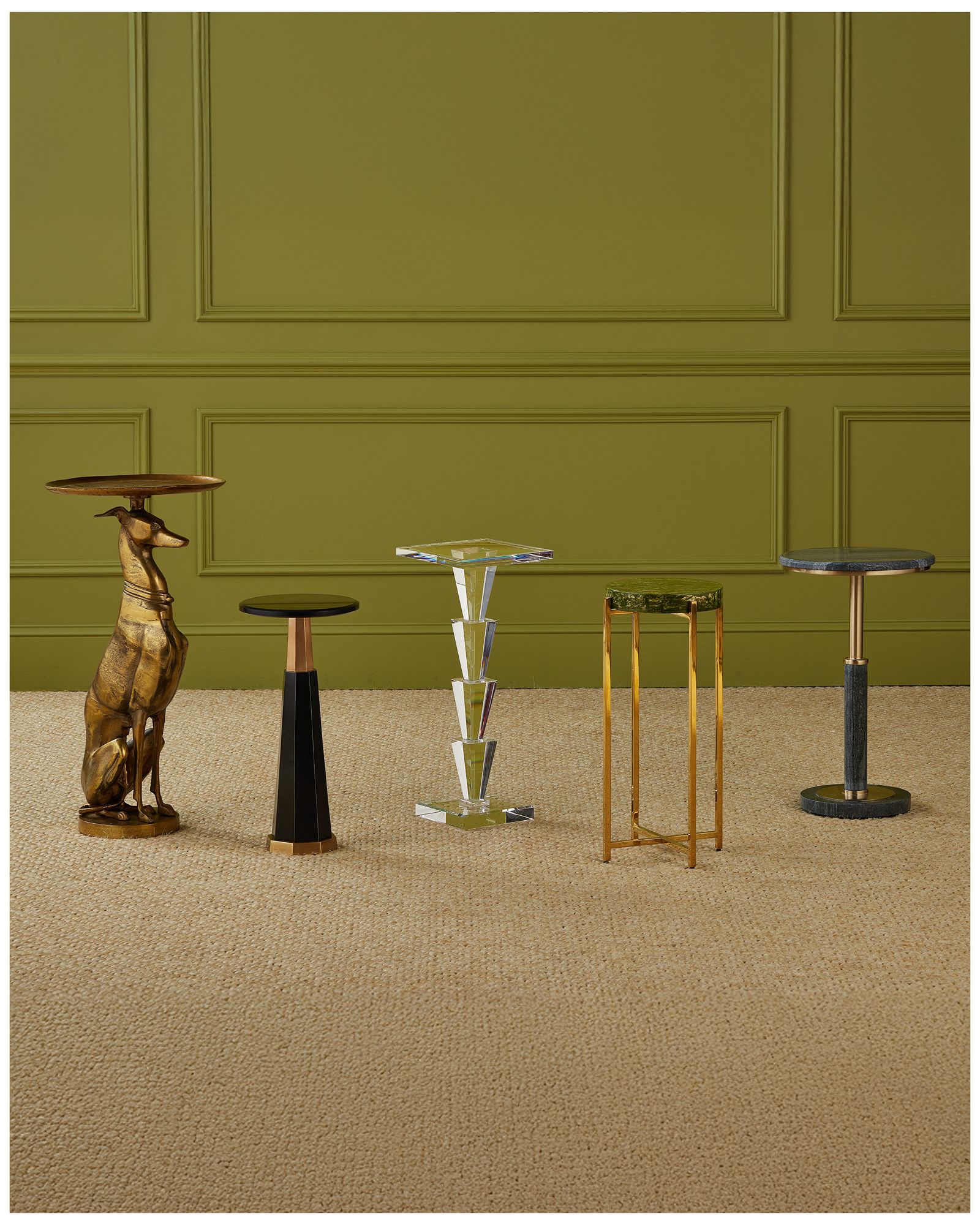 Image 6 Currey & Company 24" Tiana Drinks Table more views