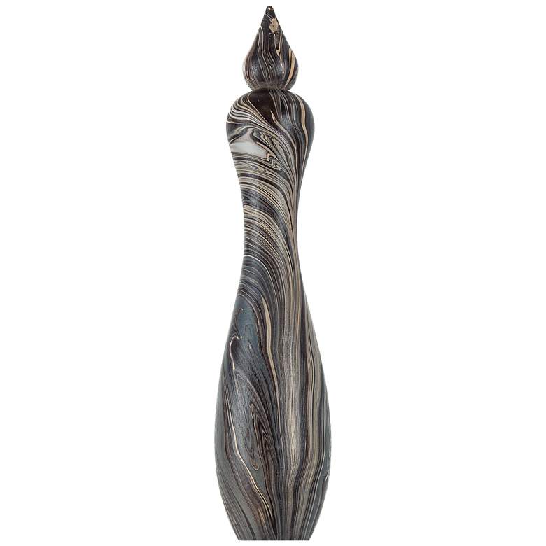 Image 4 Currey & Company 25.5" Marbleized Short Turret Box more views