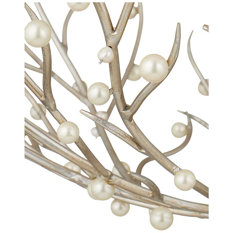 Image 2 Currey & Company 25.5" Shinju Pearl Orb 6-Light Chandelier more views