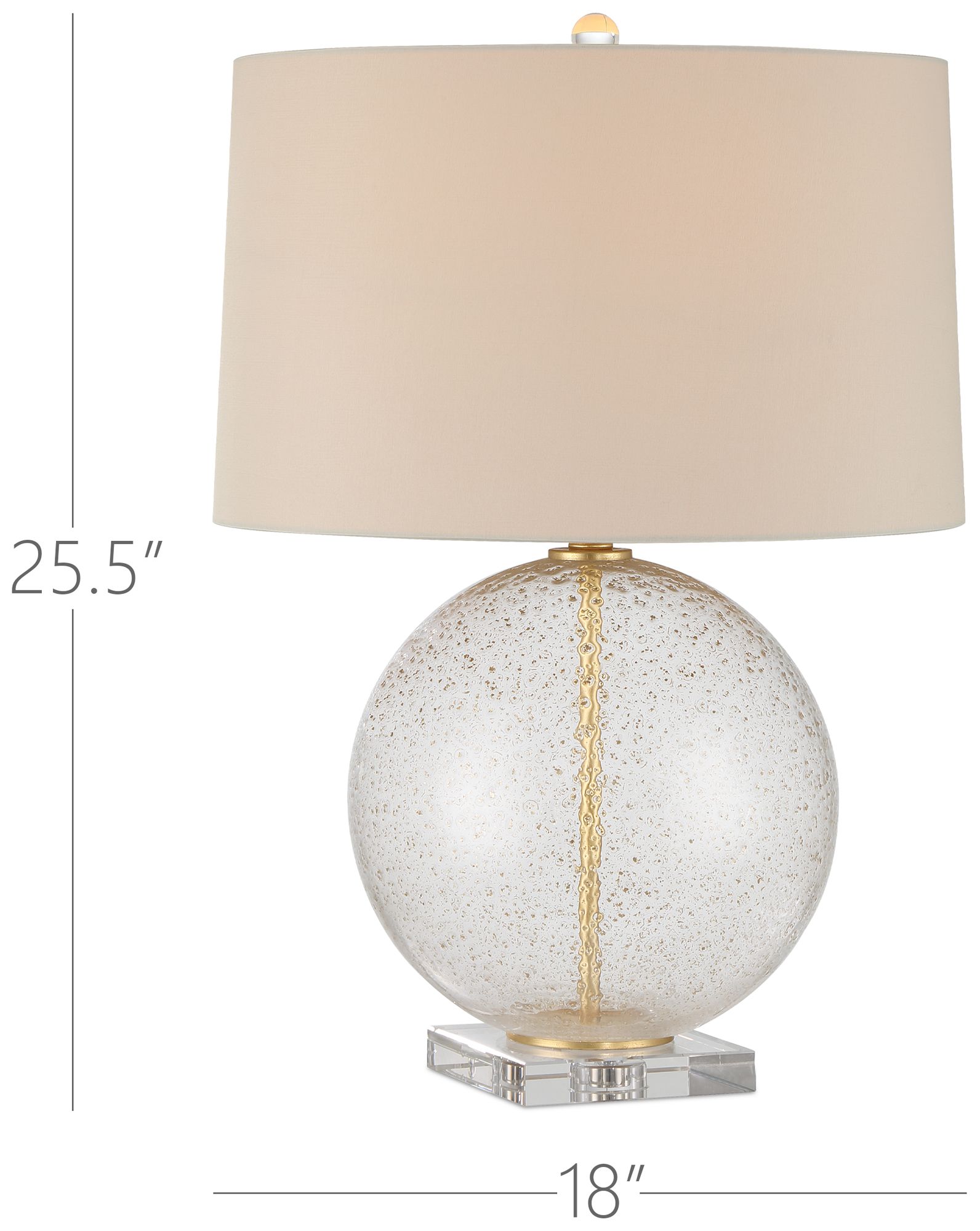 Image 6 Currey & Company 25.5" Zebulon Round Table Lamp more views