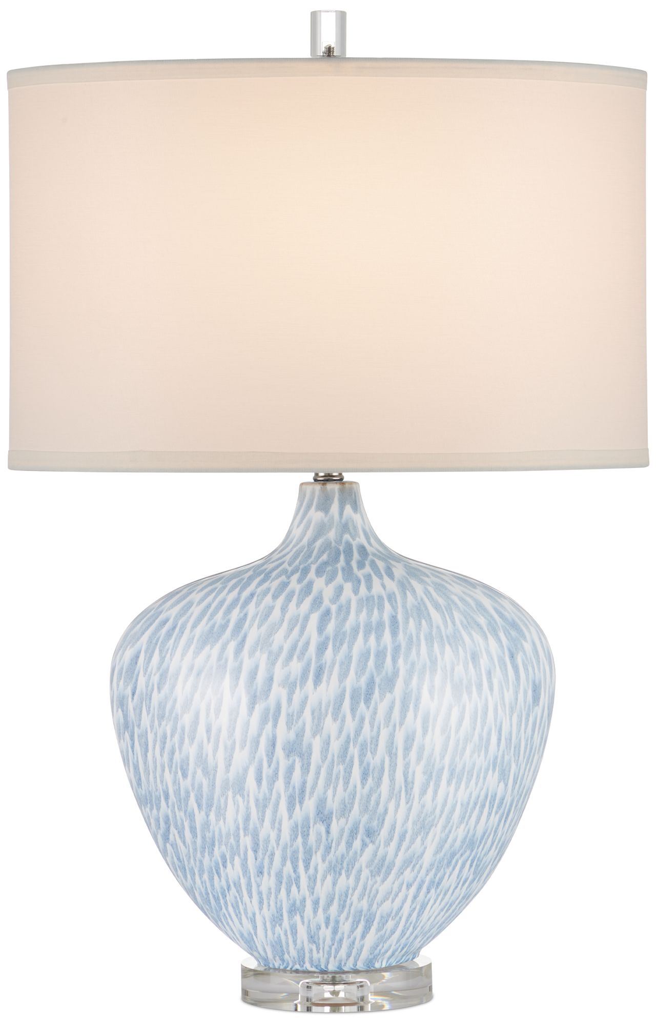 Currey & Company 26.25" Tinney Blue Table Lamp