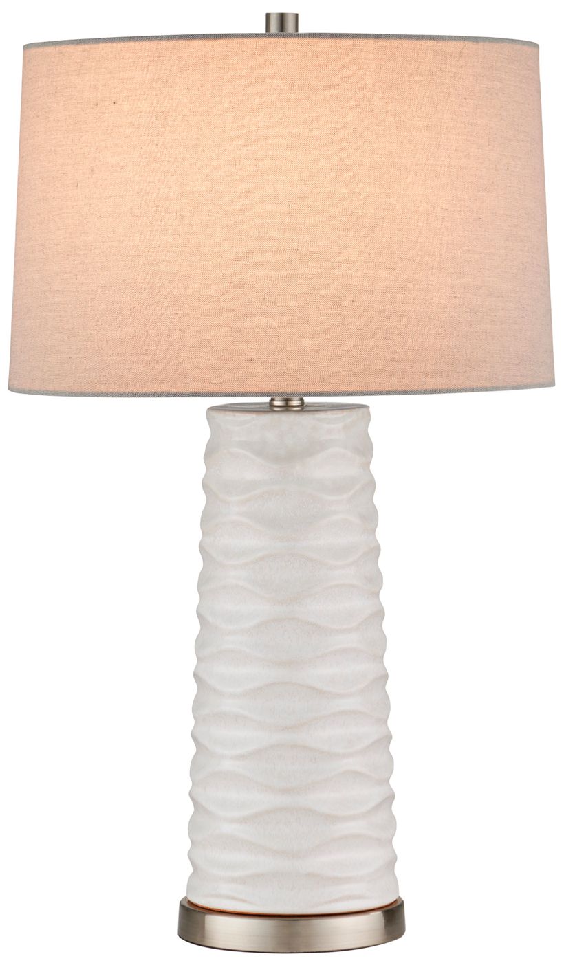 Currey & Company 27" High White Table Lamp