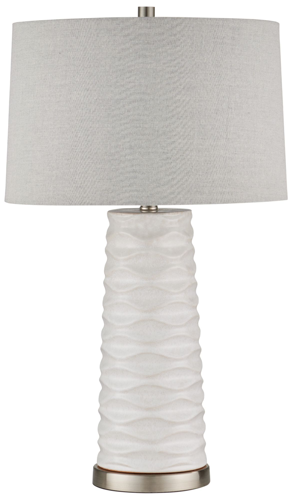 Image 3 Currey & Company 27" High White Table Lamp more views