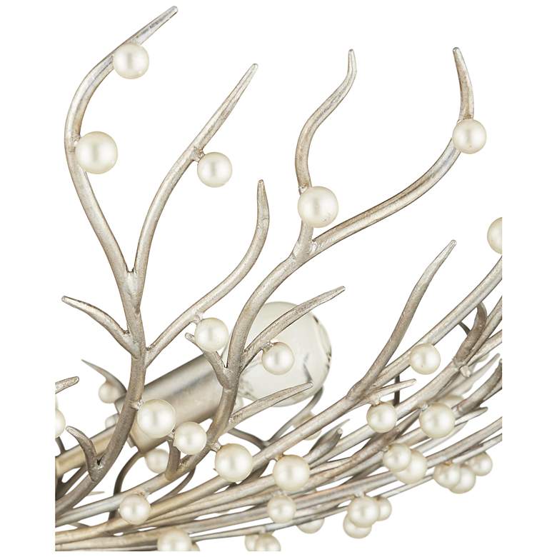 Image 2 Currey & Company 28.5" Shinju Pearl Bowl 4-Light Chandelier more views