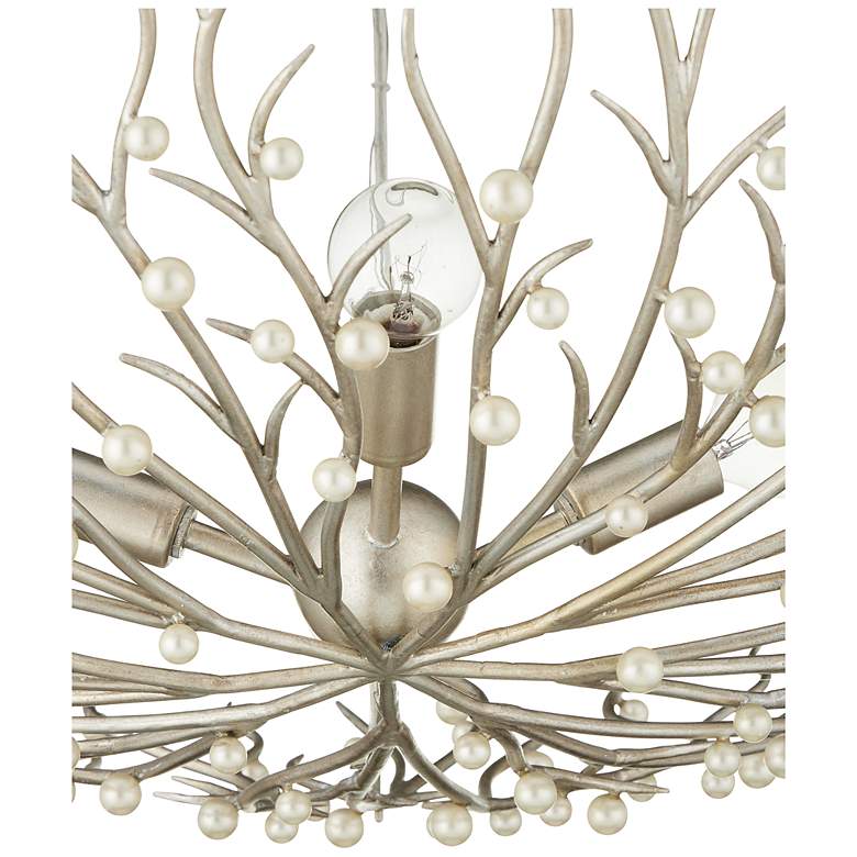 Image 3 Currey & Company 28.5" Shinju Pearl Bowl 4-Light Chandelier more views
