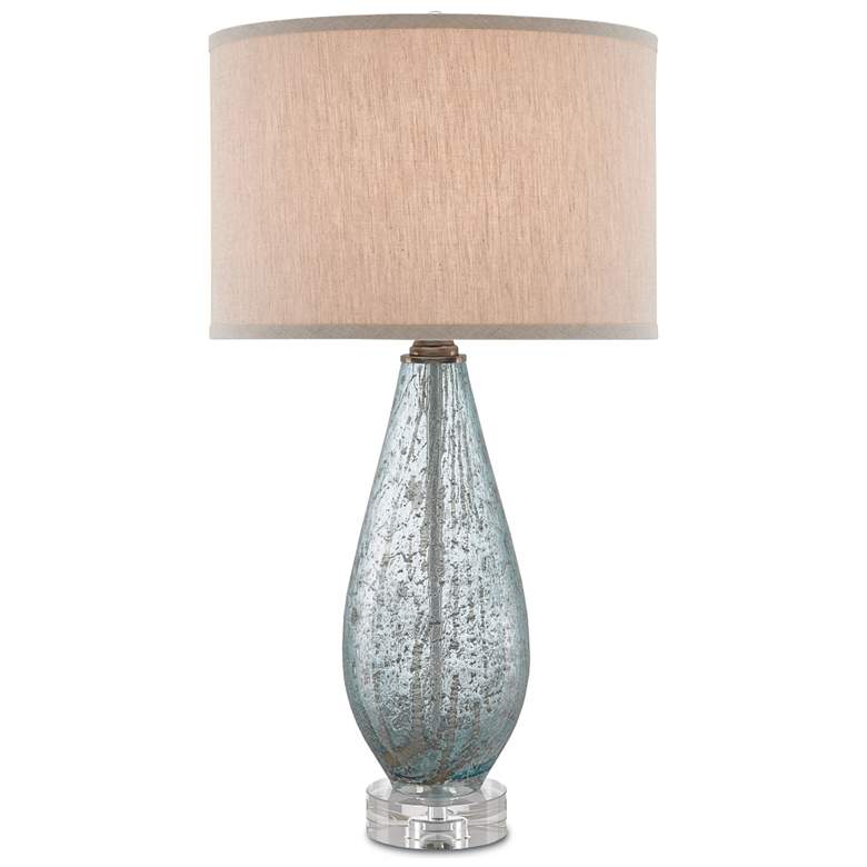 Image 1 Currey & Company 29.5" Optimist Blue Table Lamp