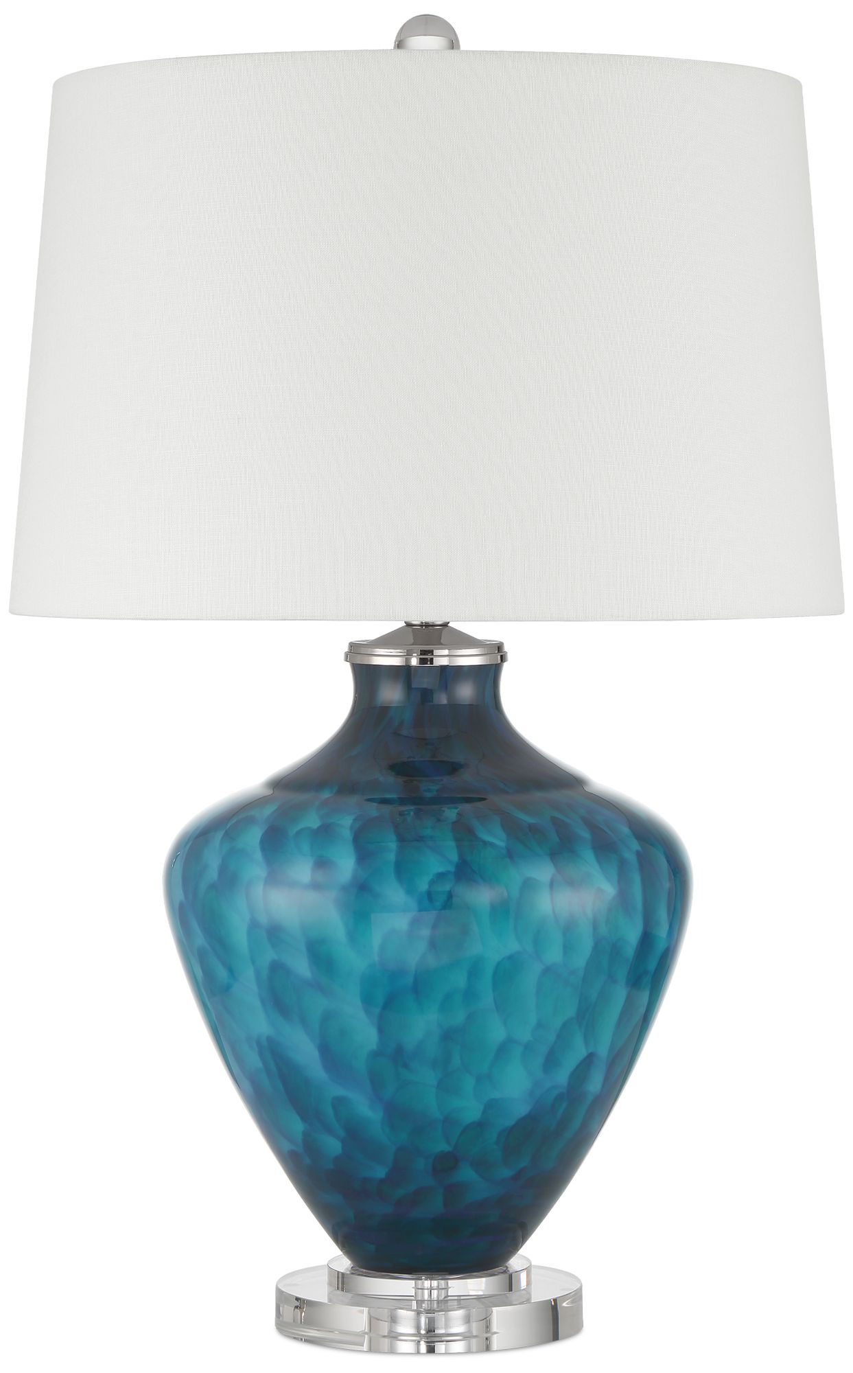 Image 6 Currey & Company 29.75" Sapphire Blue Table Lamp more views