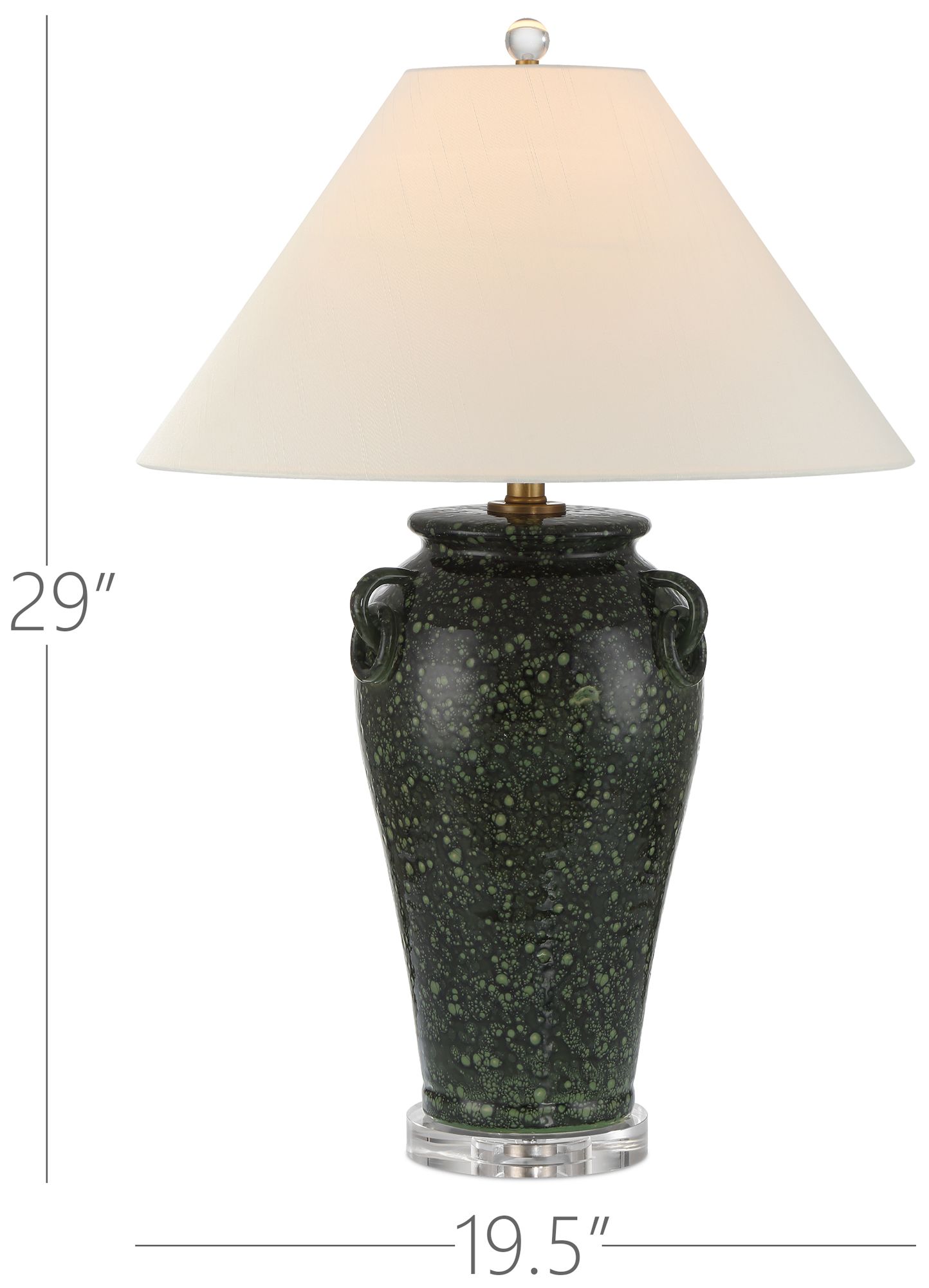 Image 6 Currey & Company 29" Junko Green Table Lamp more views