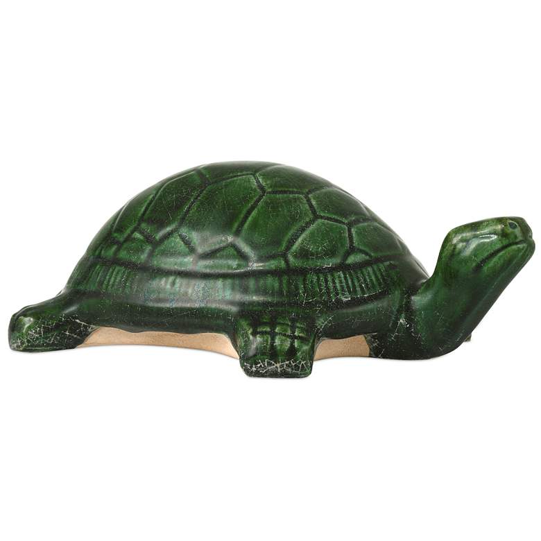 Image 1 Currey & Company 3" Tang Dynasty Green Turtle