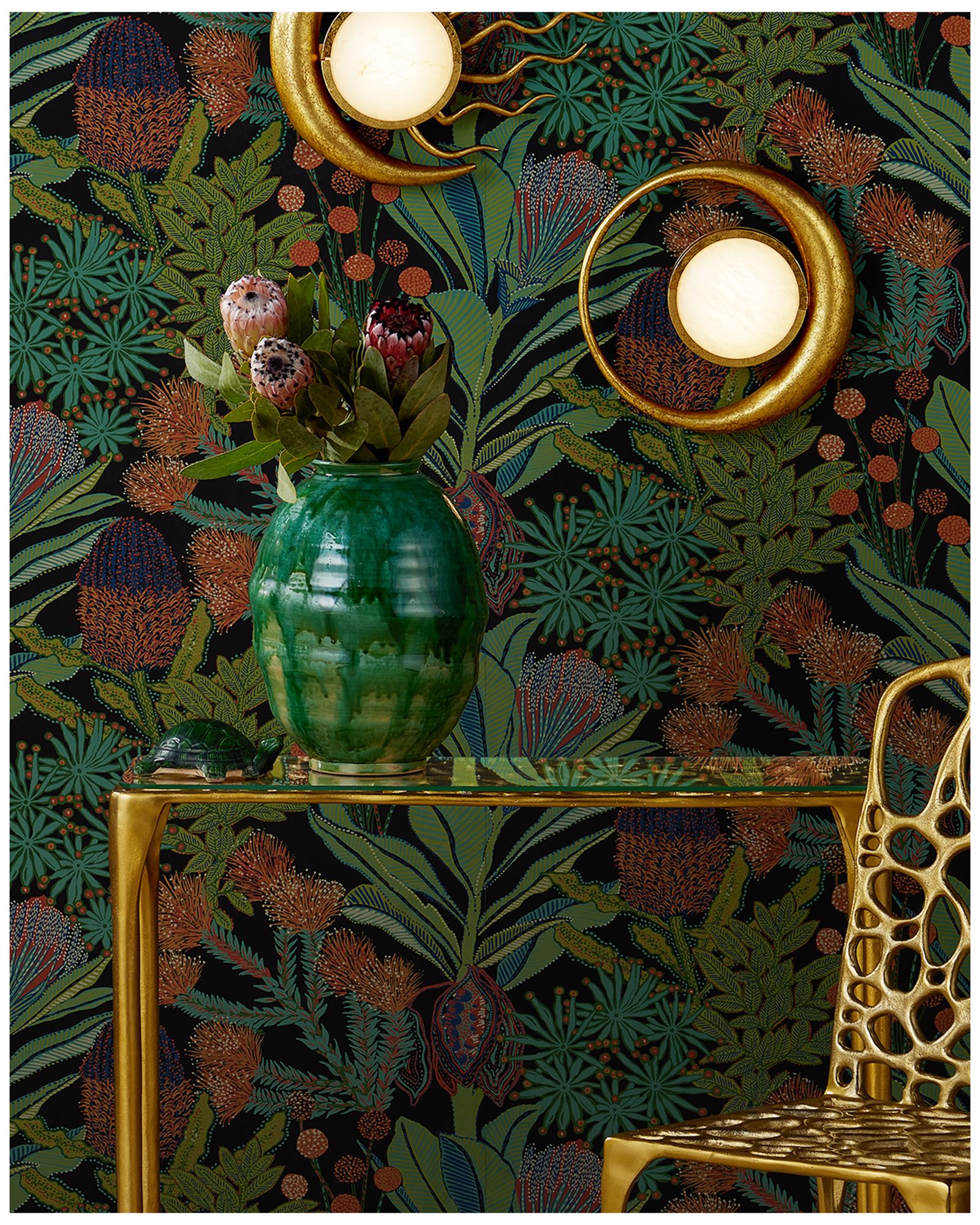 Image 5 Currey & Company 3" Tang Dynasty Green Turtle more views