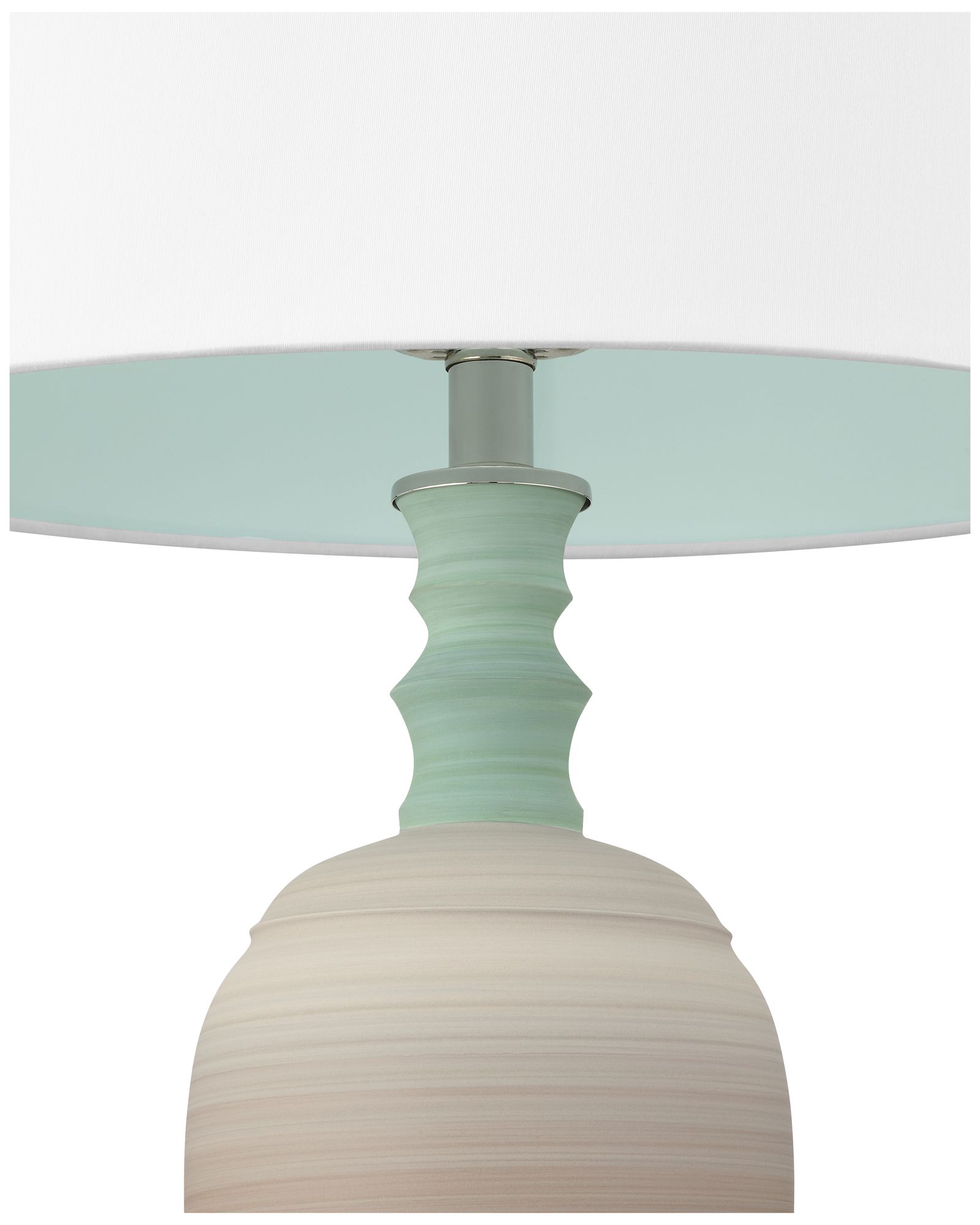 Image 5 Currey & Company 30.25" Happy 80's Brown & Pale Blue Table Lamp more views