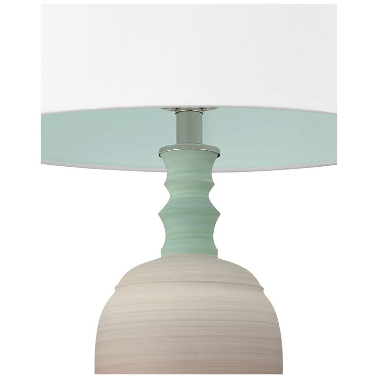 Image 5 Currey & Company 30.25" Happy 80's Brown & Pale Blue Table Lamp more views