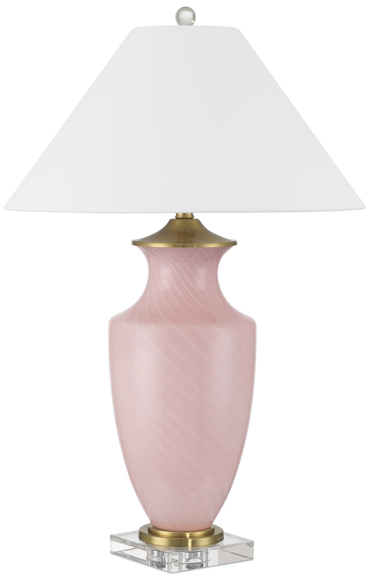 Image 5 Currey & Company 30.5" Lucy Pink Table Lamp more views