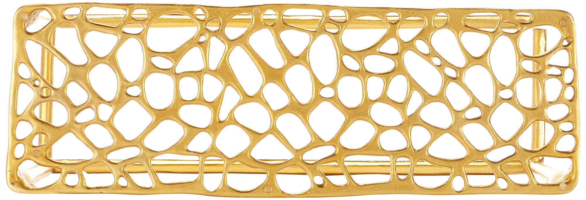 Image 3 Currey & Company 30.75" Honeycomb Gold C more views