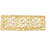 3_Currey & Company 30.75" Honeycomb Gold C more views