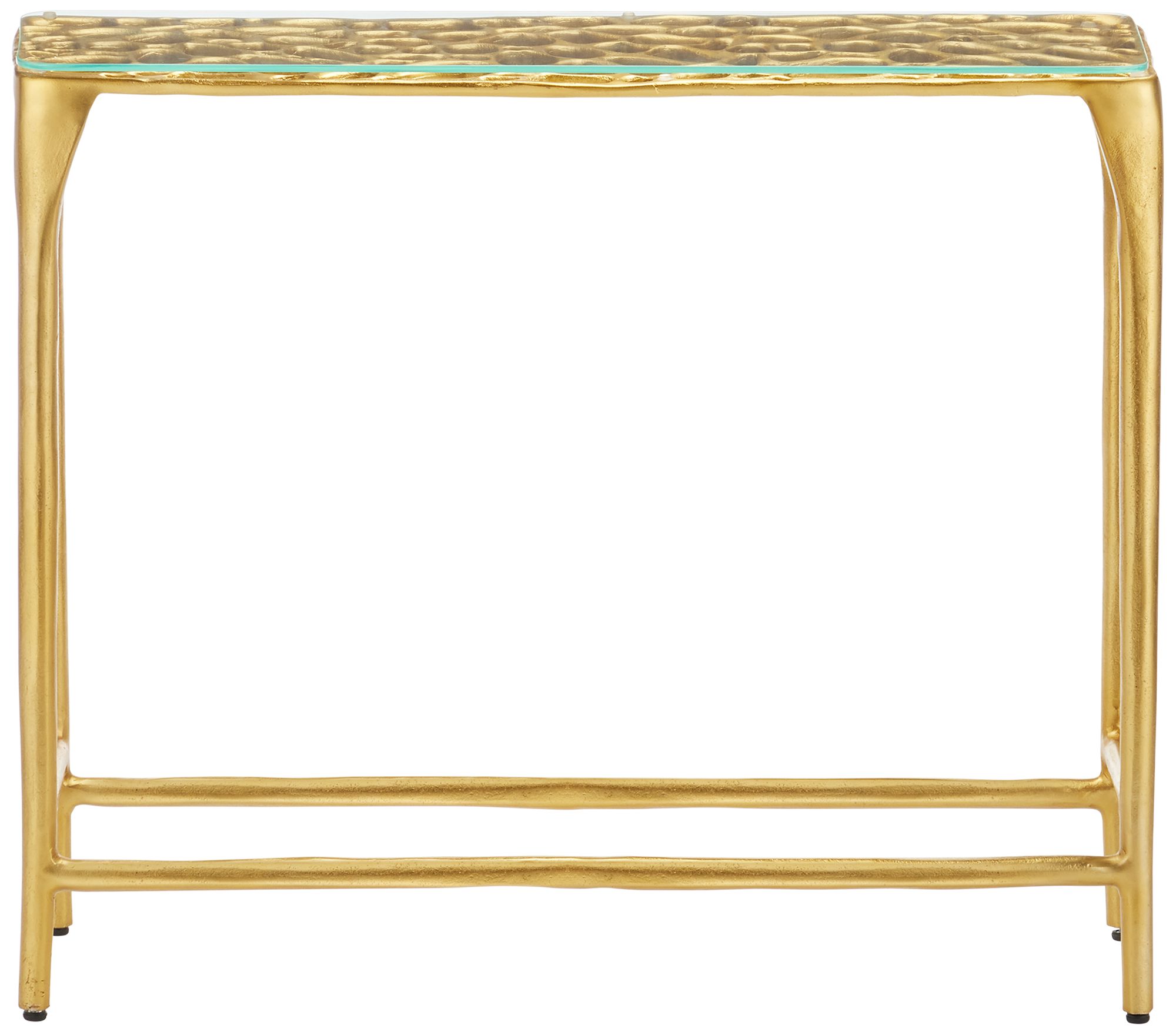 Image 4 Currey & Company 30.75" Honeycomb Gold C more views