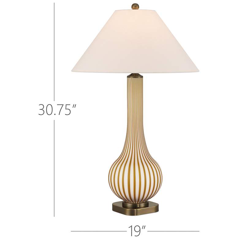 Image 6 Currey & Company 30.75" Striae Table Lamp more views