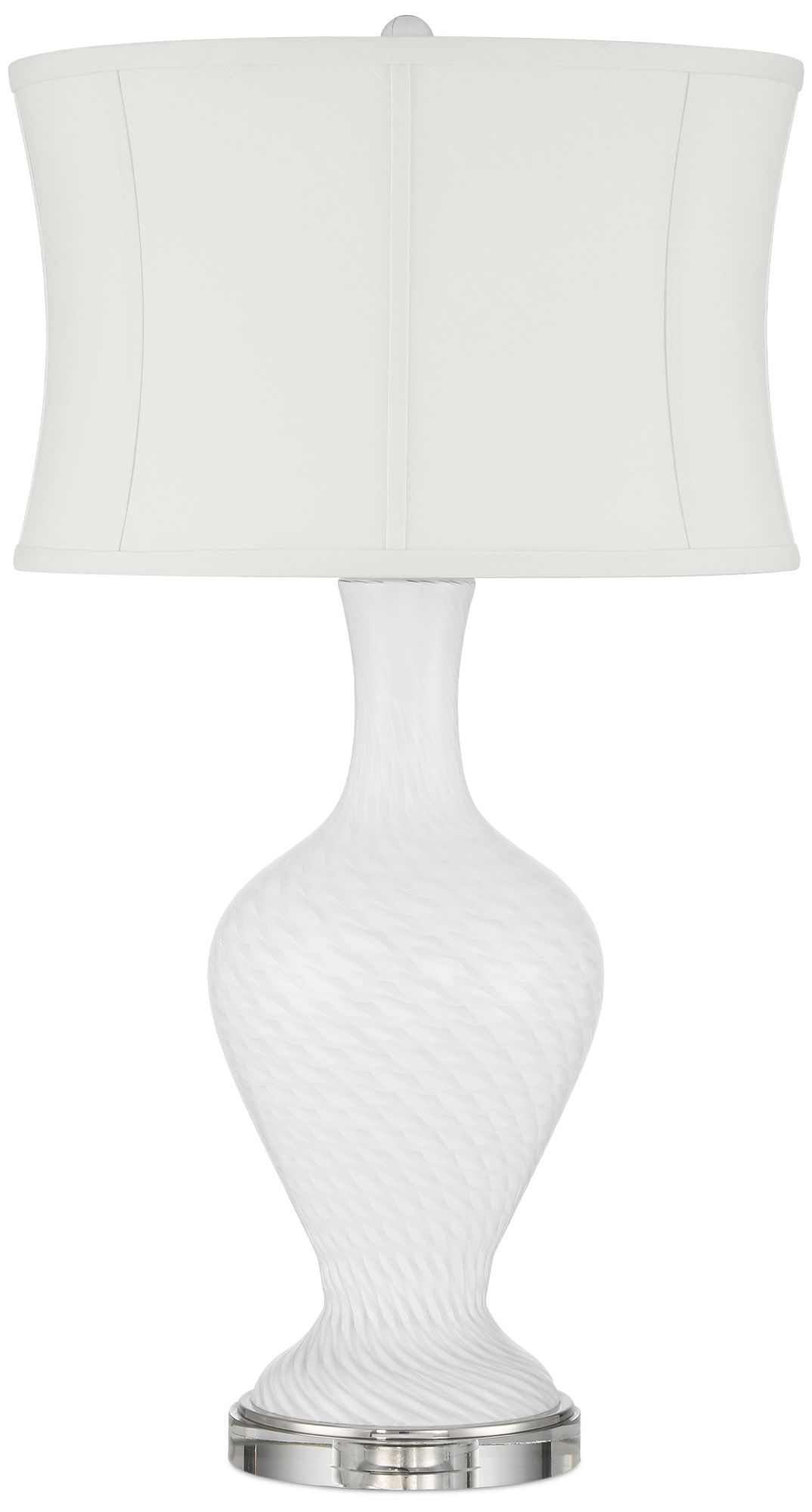 Image 4 Currey & Company 30.75" Zeta White Table Lamp more views