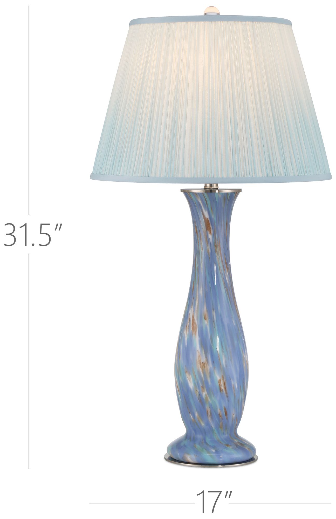 Image 5 Currey & Company 31.5" Lapis Blue Table Lamp more views