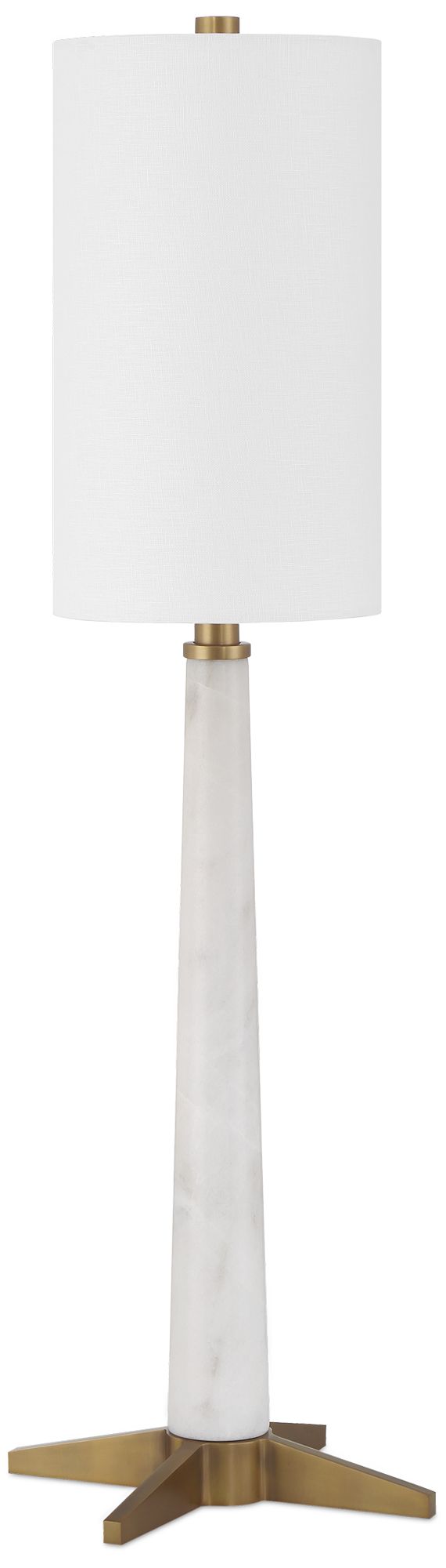 Image 5 Currey & Company 31.75" Munroe White Table Lamp more views