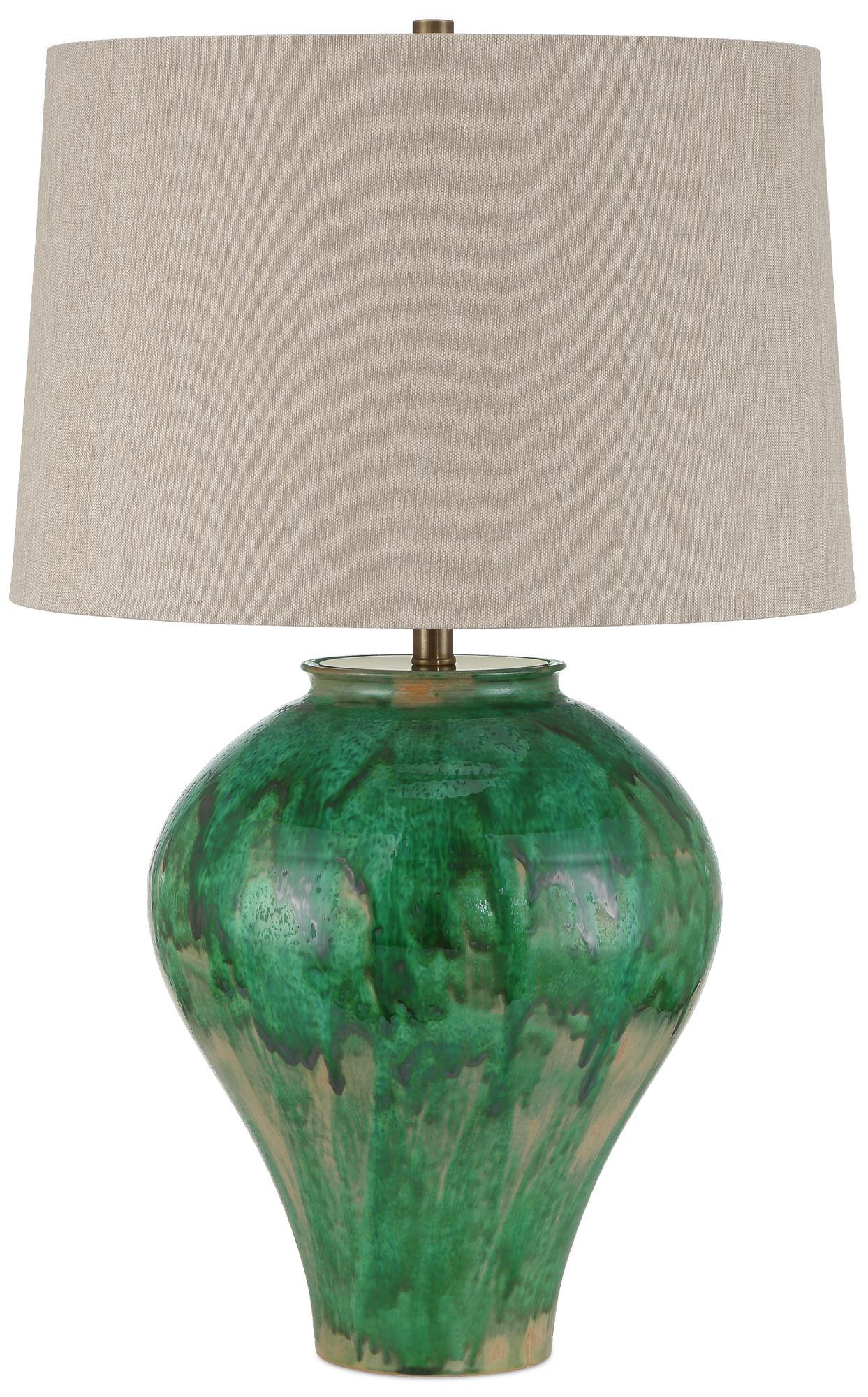 Image 5 Currey & Company 31" Blarney Green Table Lamp more views