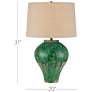 6_Currey & Company 31" Blarney Green Table Lamp more views