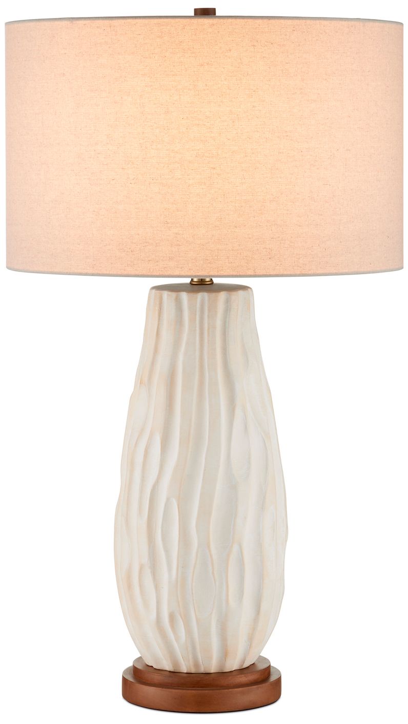 Currey & Company 31" High Off-White, Natural Table Lamp