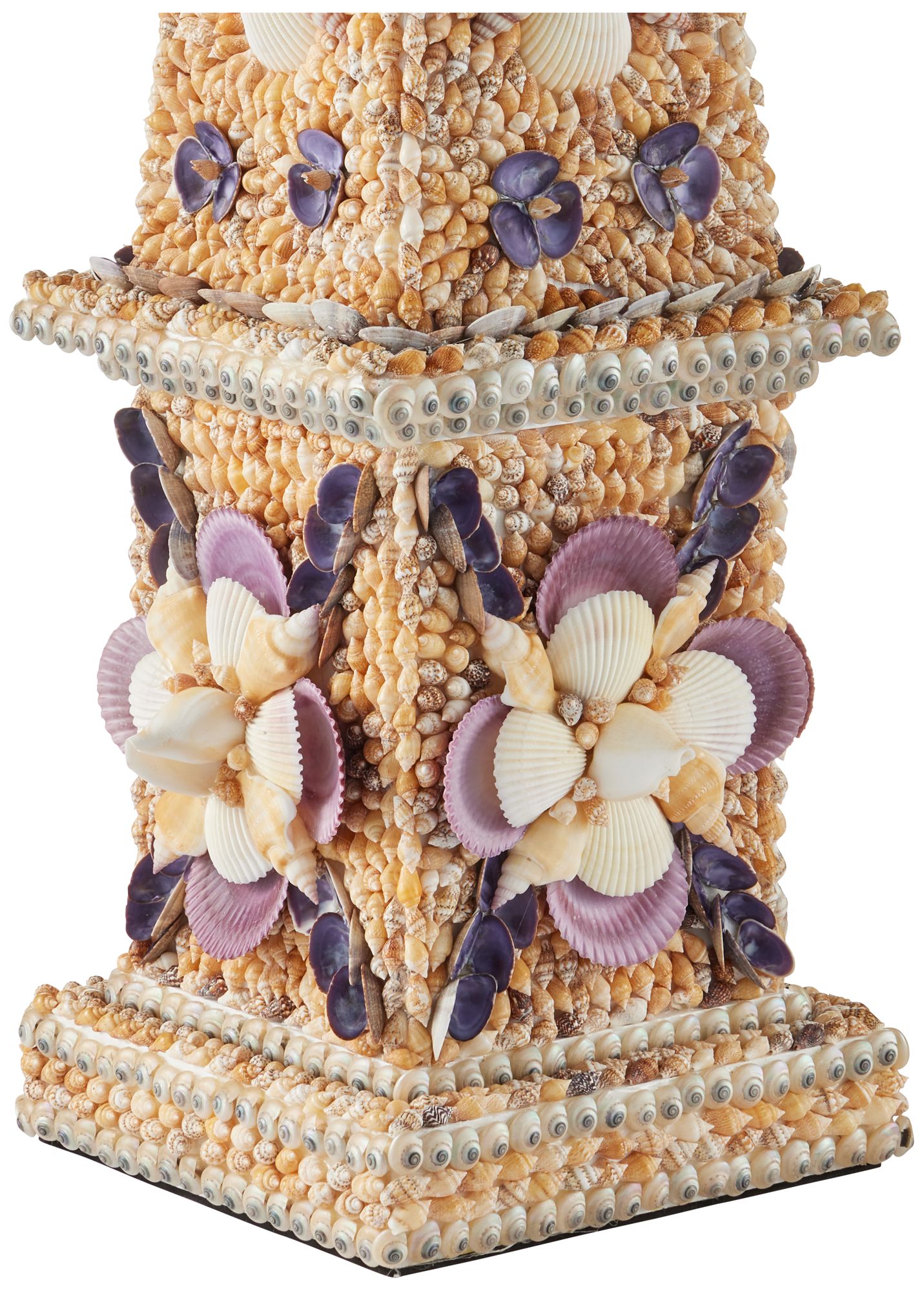 Image 2 Currey & Company 31" x 8.5" x 8.5" Coquillage Tall Obelisk more views