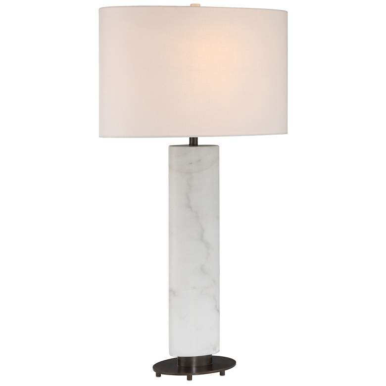 Image 1 Currey & Company 33.25" Stanhope White Table Lamp