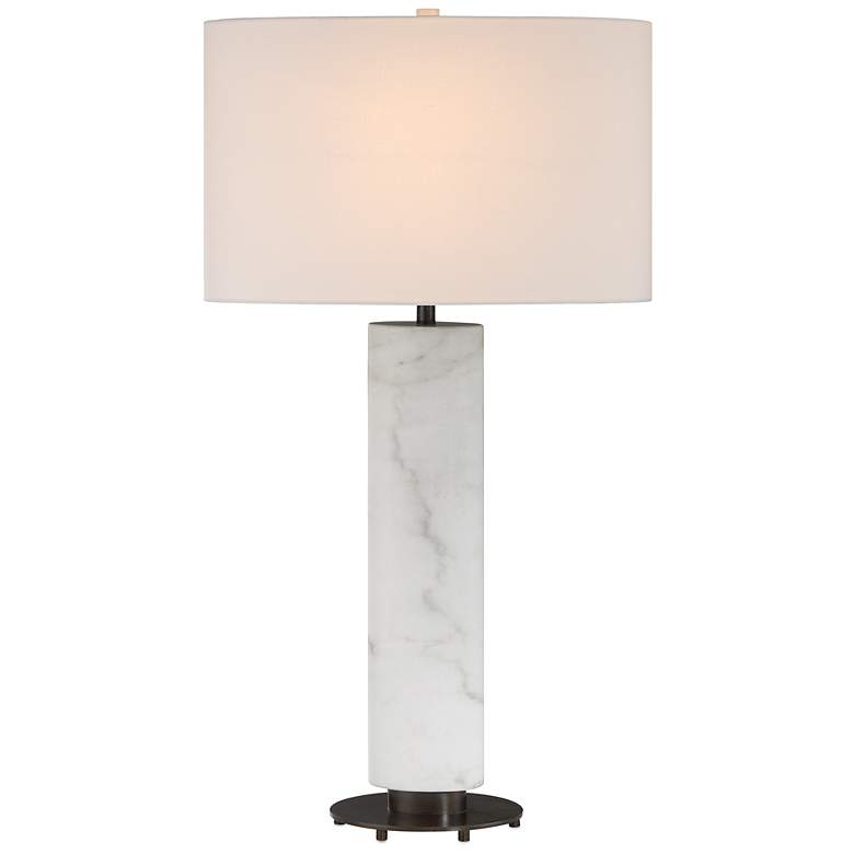 Image 5 Currey & Company 33.25" Stanhope White Table Lamp more views