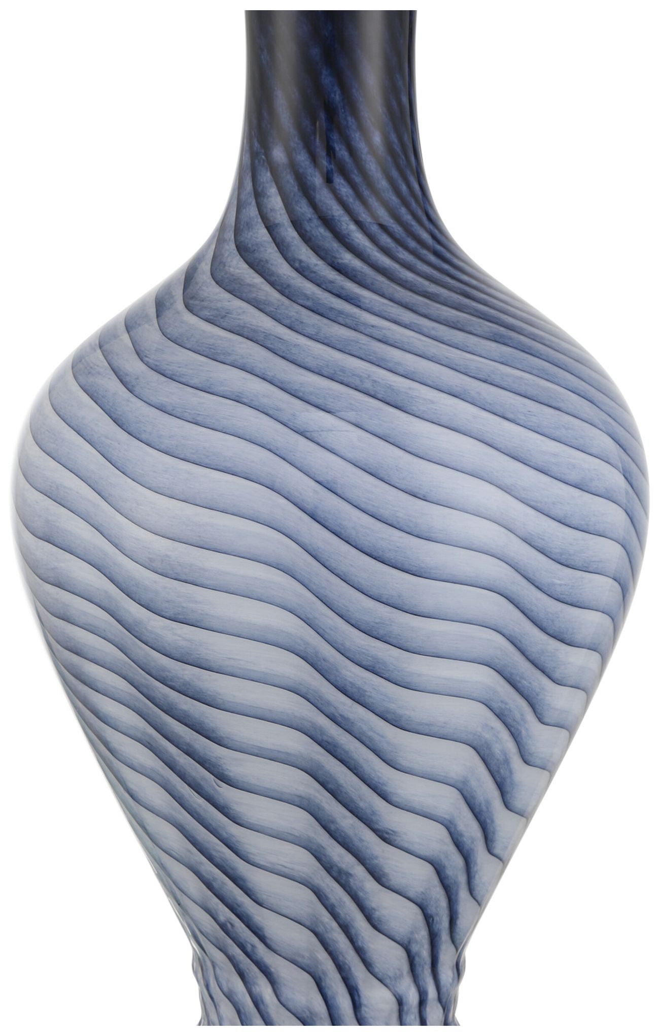 Image 2 Currey & Company 33" High Gray Blue, Clear Table Lamp more views