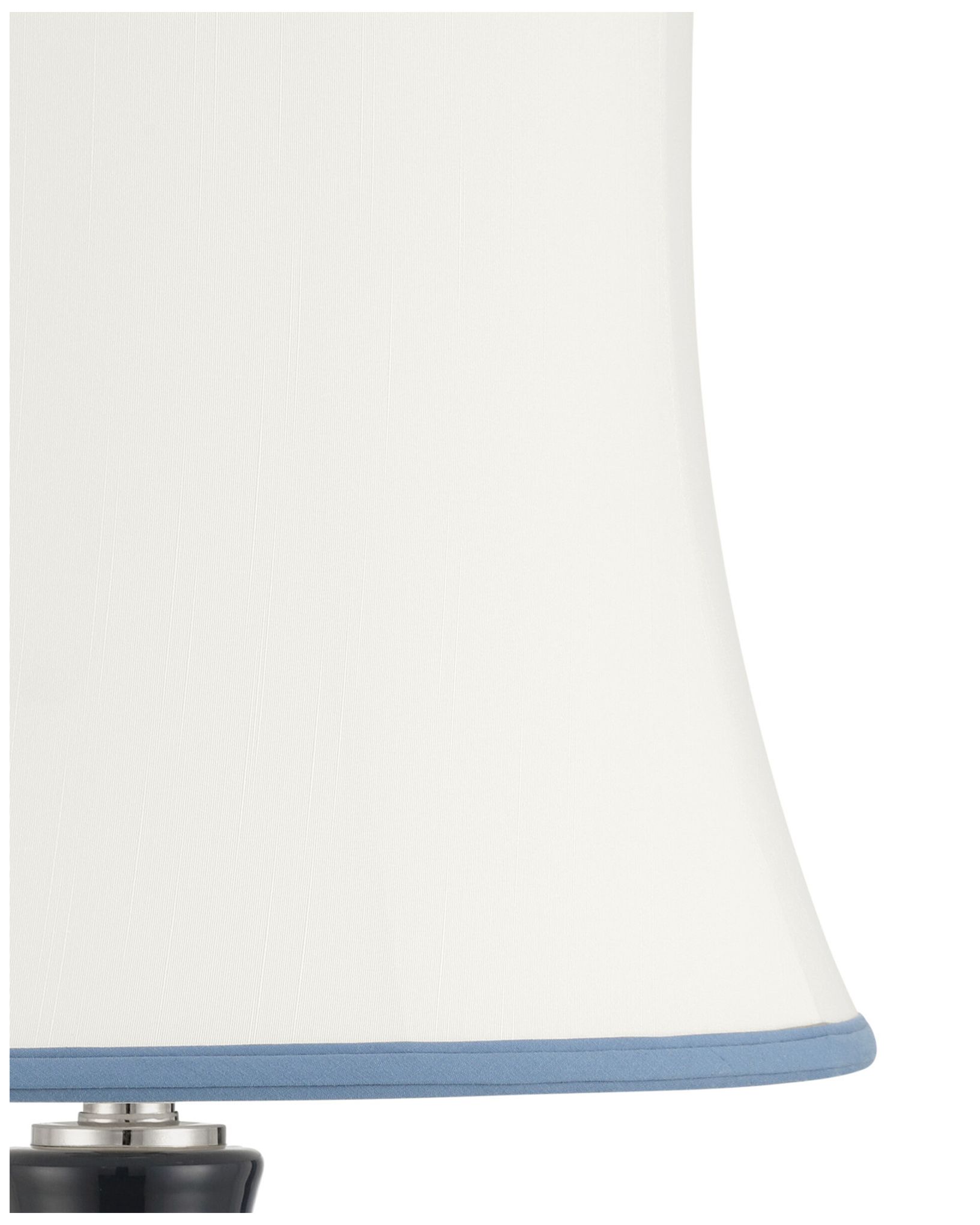 Image 3 Currey & Company 33" High Gray Blue, Clear Table Lamp more views
