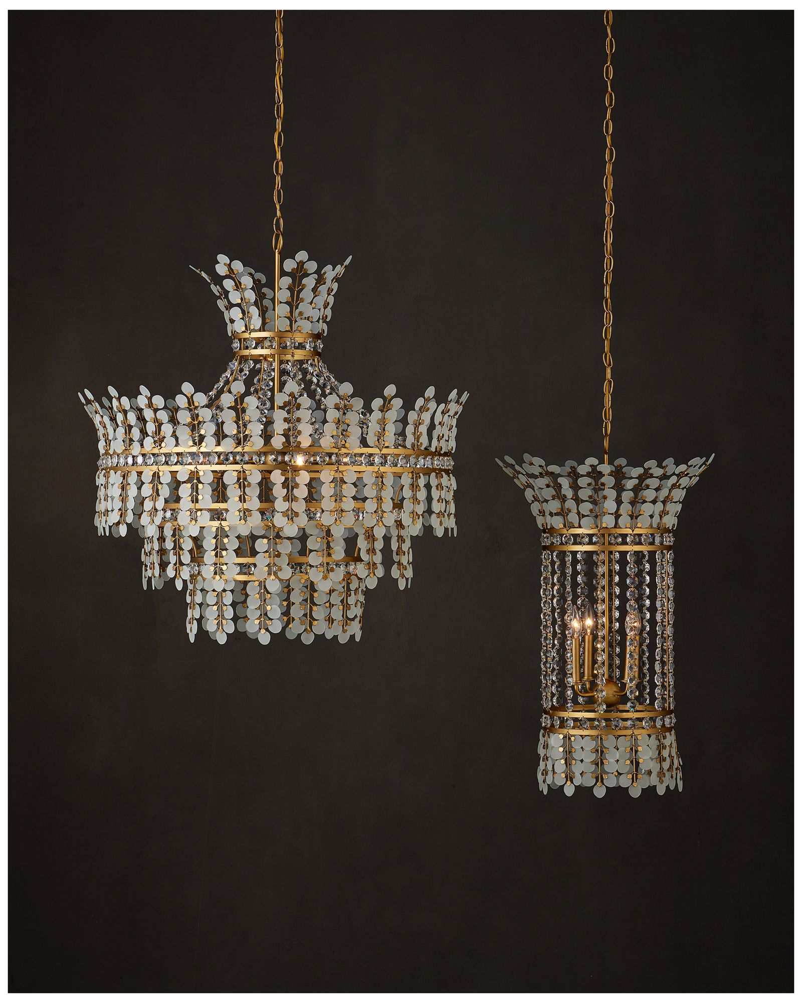 Image 6 Currey & Company 33" x 20" Bradshaw 4-Light Lantern more views