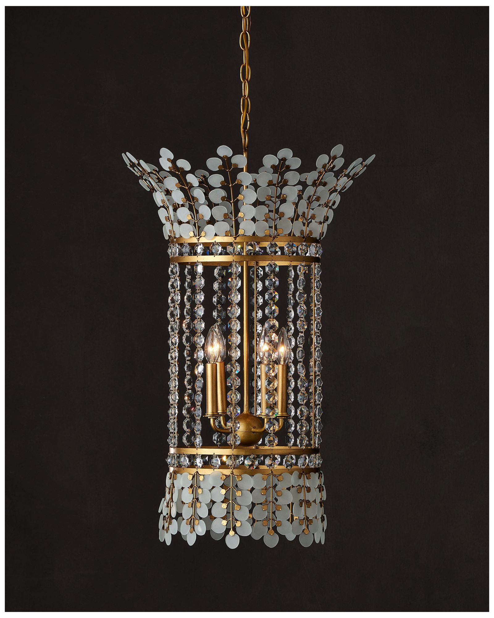 Image 7 Currey & Company 33" x 20" Bradshaw 4-Light Lantern more views