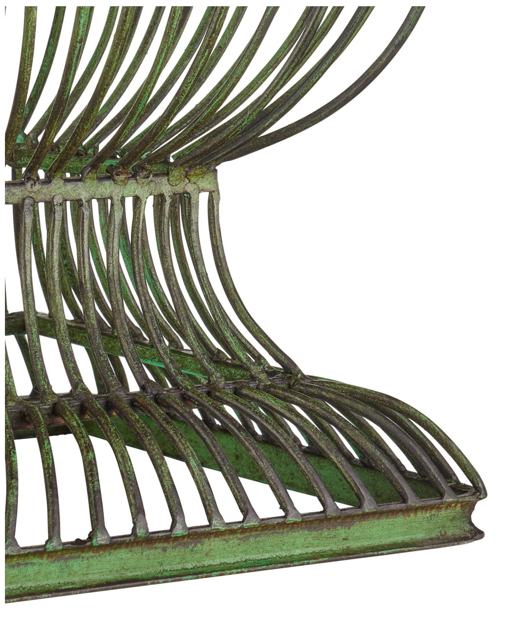 Image 2 Currey & Company 34" High Distressed Green Table Lamp more views