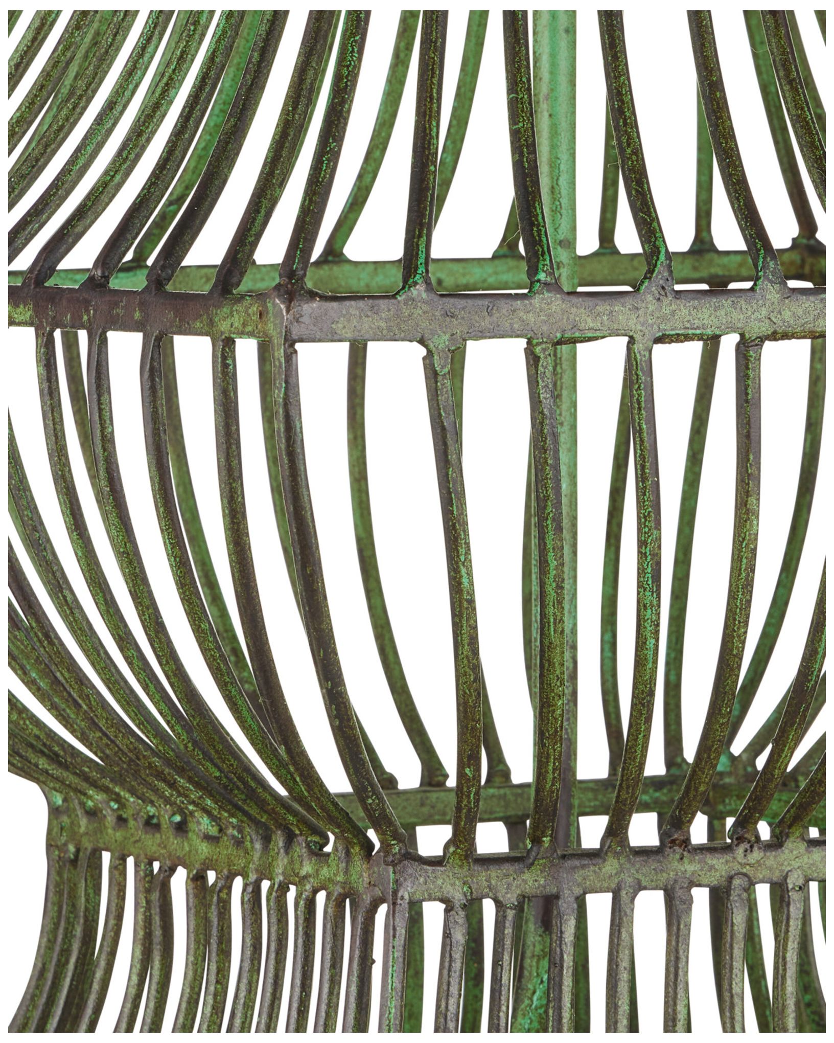 Image 3 Currey & Company 34" High Distressed Green Table Lamp more views