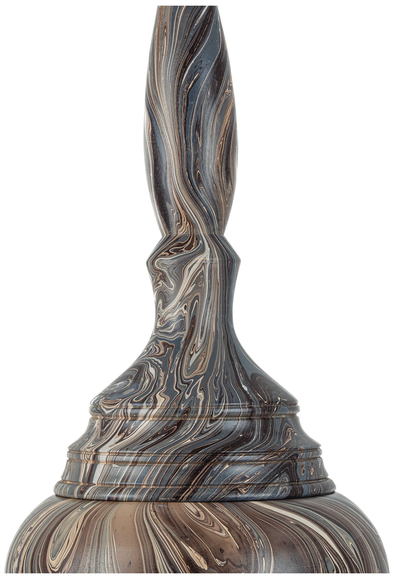 Image 2 Currey & Company 34" Marbleized Tall Turret Box more views