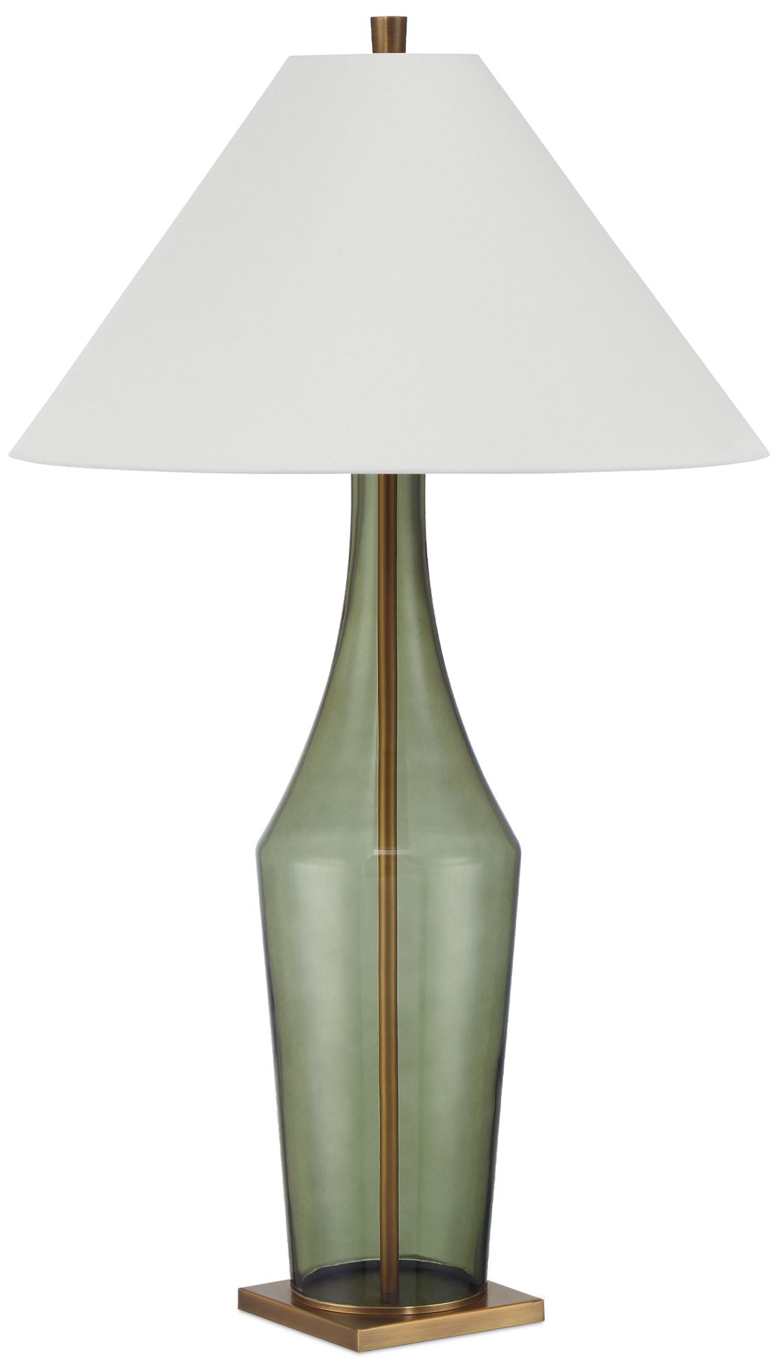 Image 4 Currey & Company 34" Olive Green Table Lamp more views