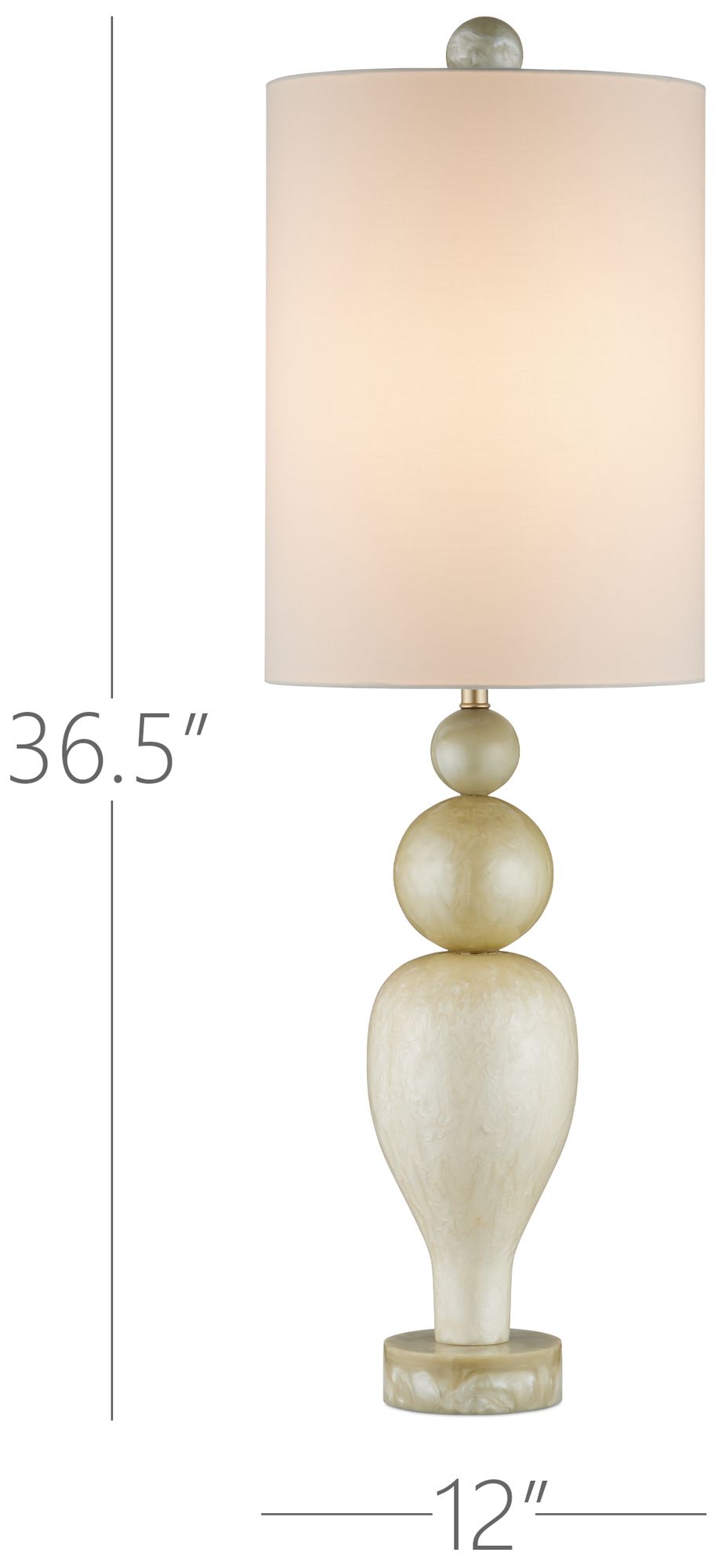 Image 6 Currey & Company 36.5" Hutson Table Lamp more views