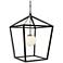 Currey & Company 39.75"x26"x26" Denison Large Black 1-Light Outdoor Lantern