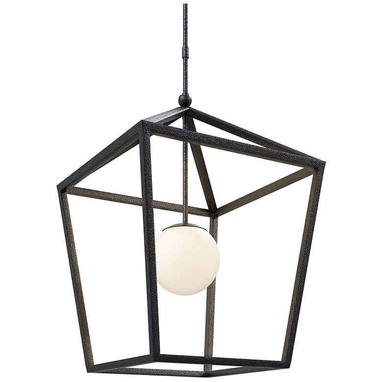 Image 5 Currey & Company 39.75"x26"x26" Denison Large Black 1-Light Outdoor Lantern more views