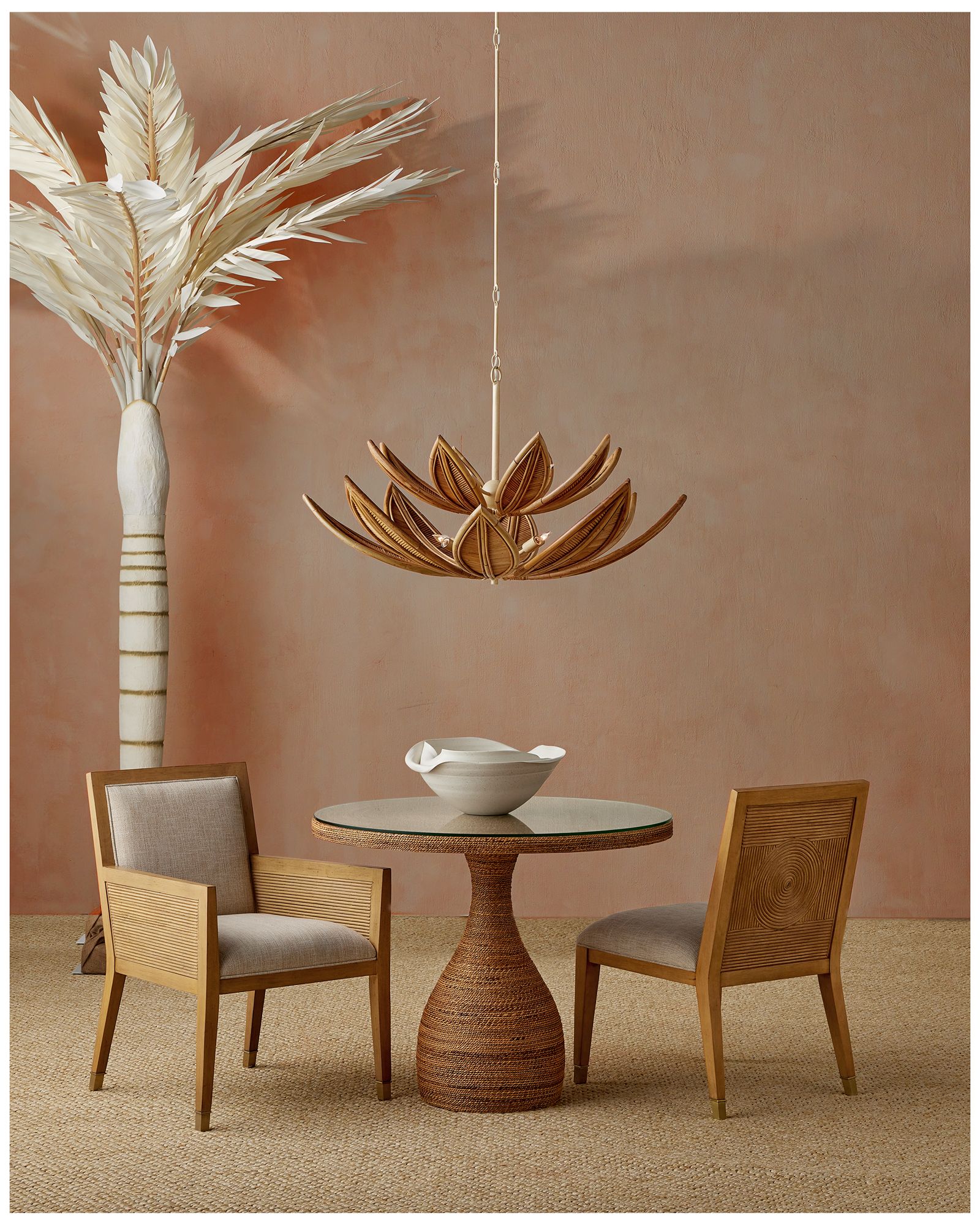 Currey & Company 40.25" Cubana Two-Tier 8-Light Chandelier