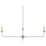 1_Currey & Company 40" Nottaway Linear Champagne 2-Light Chandelier
