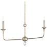 4_Currey & Company 40" Nottaway Linear Champagne 2-Light Chandelier more views