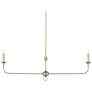 5_Currey & Company 40" Nottaway Linear Champagne 2-Light Chandelier more views